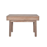 Olivia's Melville Acacia Wood 2 Drawer Desk in Sand Wash