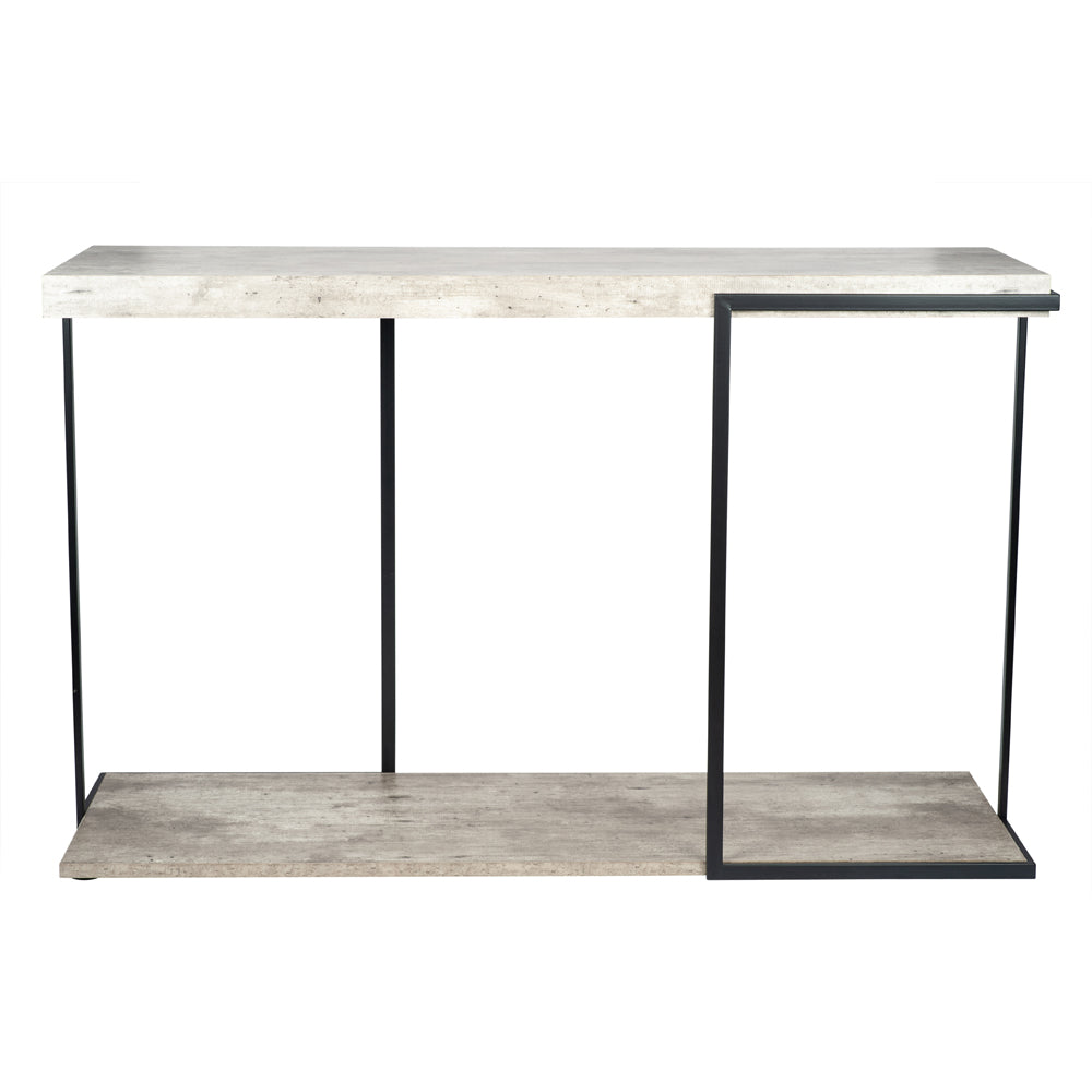 ChiChi Console Table - Concrete Effect & Black Iron Pacific Lifestyle 1