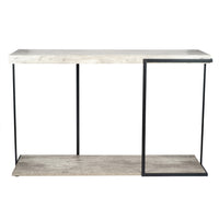 Olivia's ChiChi Concrete Effect and Black Iron Console Table