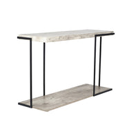 Olivia's ChiChi Concrete Effect and Black Iron Console Table