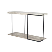 Olivia's ChiChi Concrete Effect and Black Iron Console Table