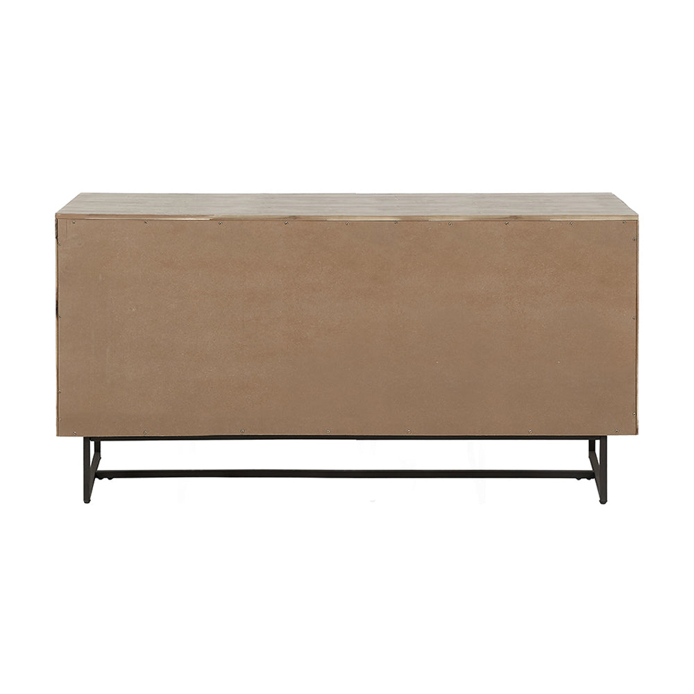 Olivia's Martha Acacia Wood 3 Door Sideboard