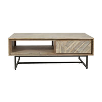 Olivia's Martha Acacia Wood 2 Drawer Coffee Table