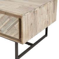 Olivia's Martha Acacia Wood 2 Drawer Coffee Table