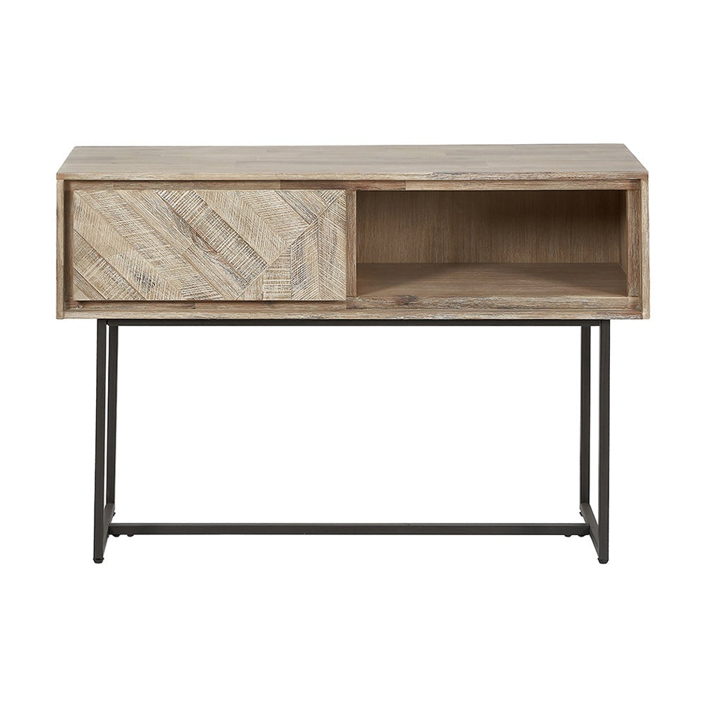 Olivia's Martha Acacia Wood 1 Drawer Console Table