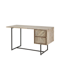 Olivia's Martha Acacia Wood 2 Drawer Desk