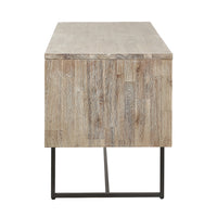 Olivia's Martha Acacia Wood 2 Drawer Desk