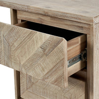 Olivia's Martha Acacia Wood 2 Drawer Desk