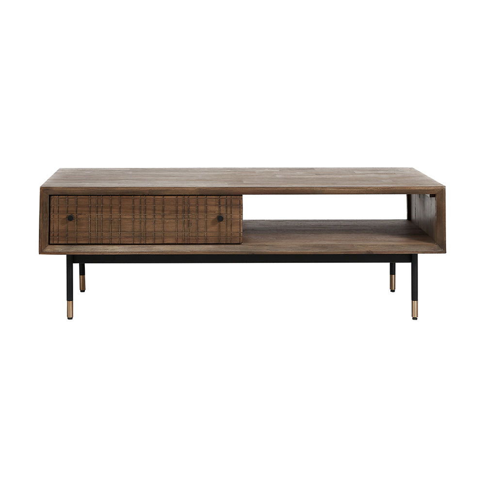 Olivia's Ava 2 Drawer Coffee Table in Acacia Wood