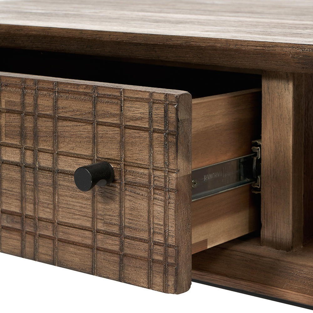 Olivia's Ava 2 Drawer Coffee Table in Acacia Wood