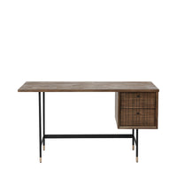 Olivia's Ava 2 Drawer Desk in Acacia Wood