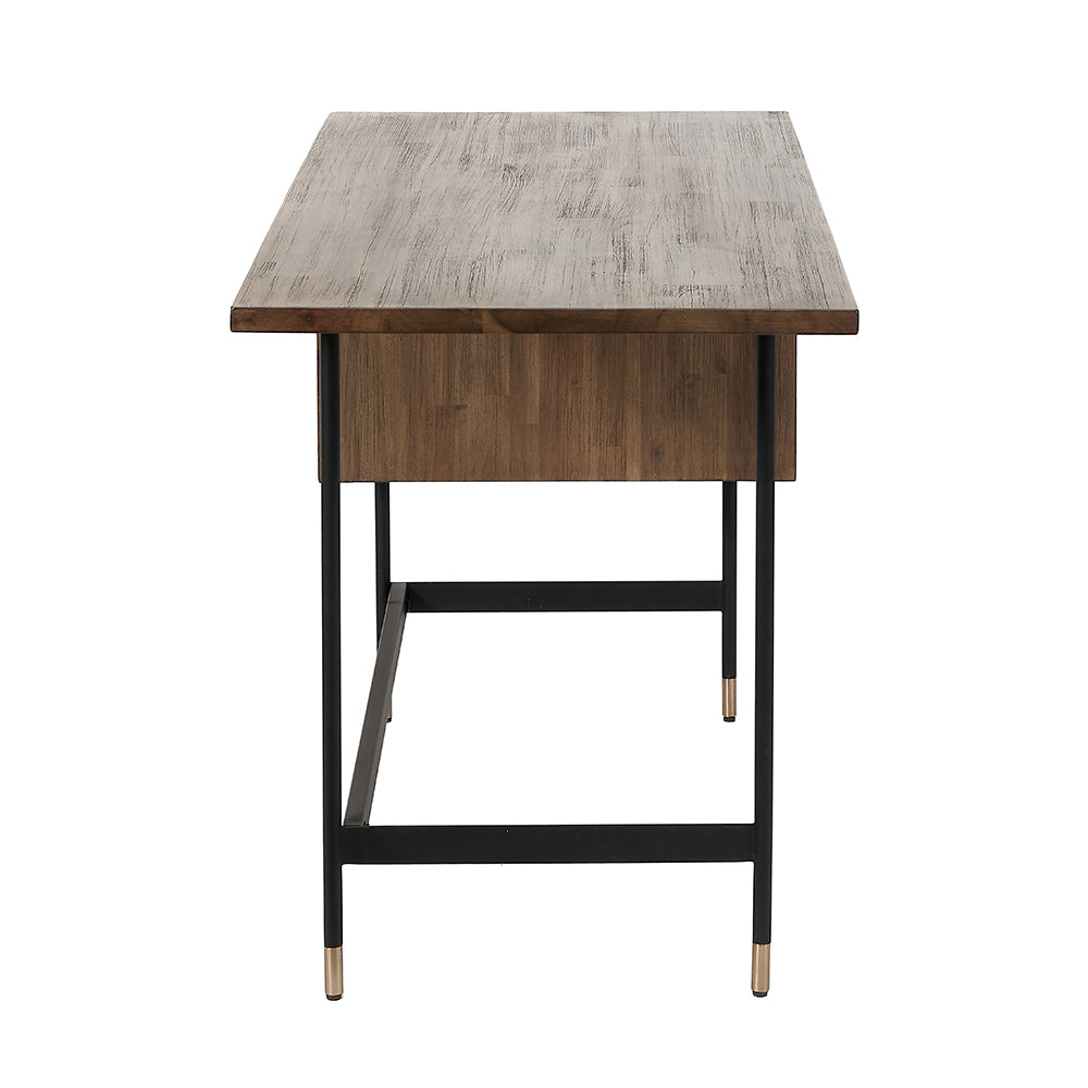 Olivia's Ava 2 Drawer Desk in Acacia Wood