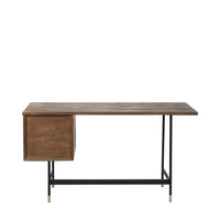 Olivia's Ava 2 Drawer Desk in Acacia Wood