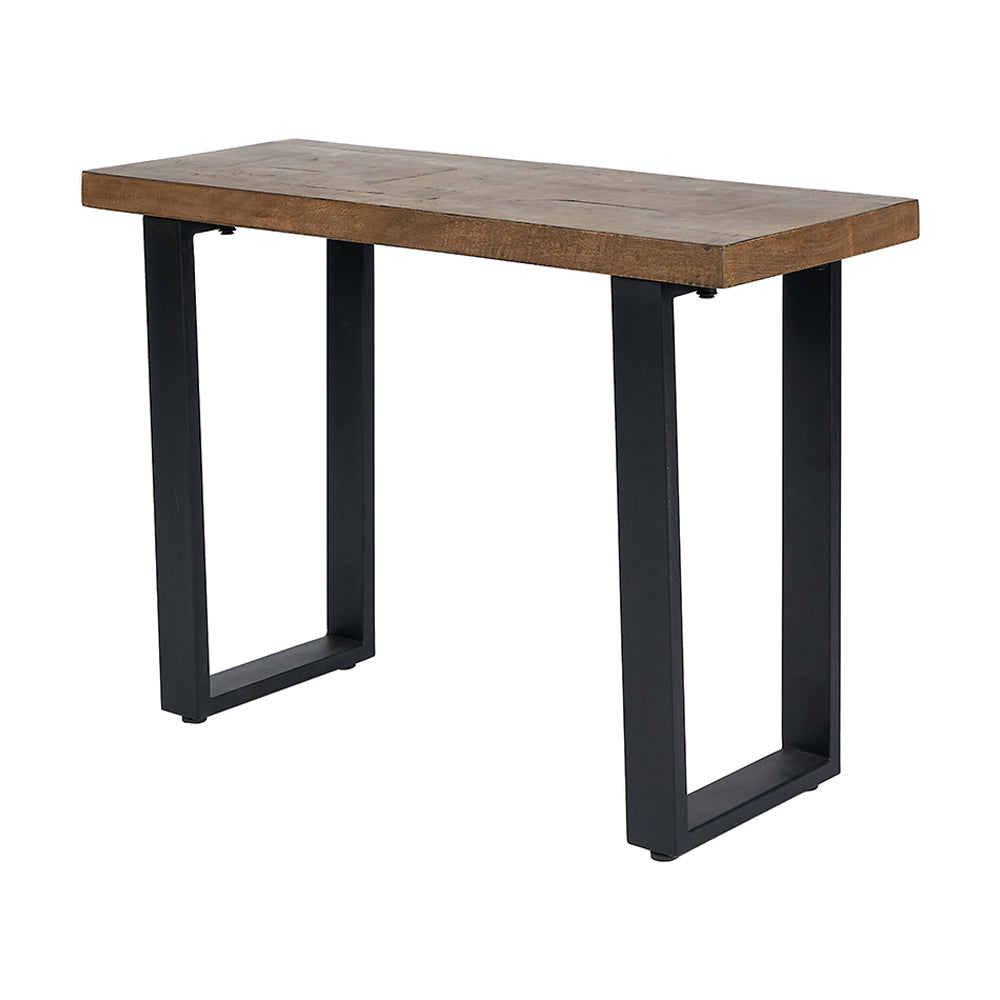 Olivia's Cody Mango Wood and Iron Rectangular Console Table