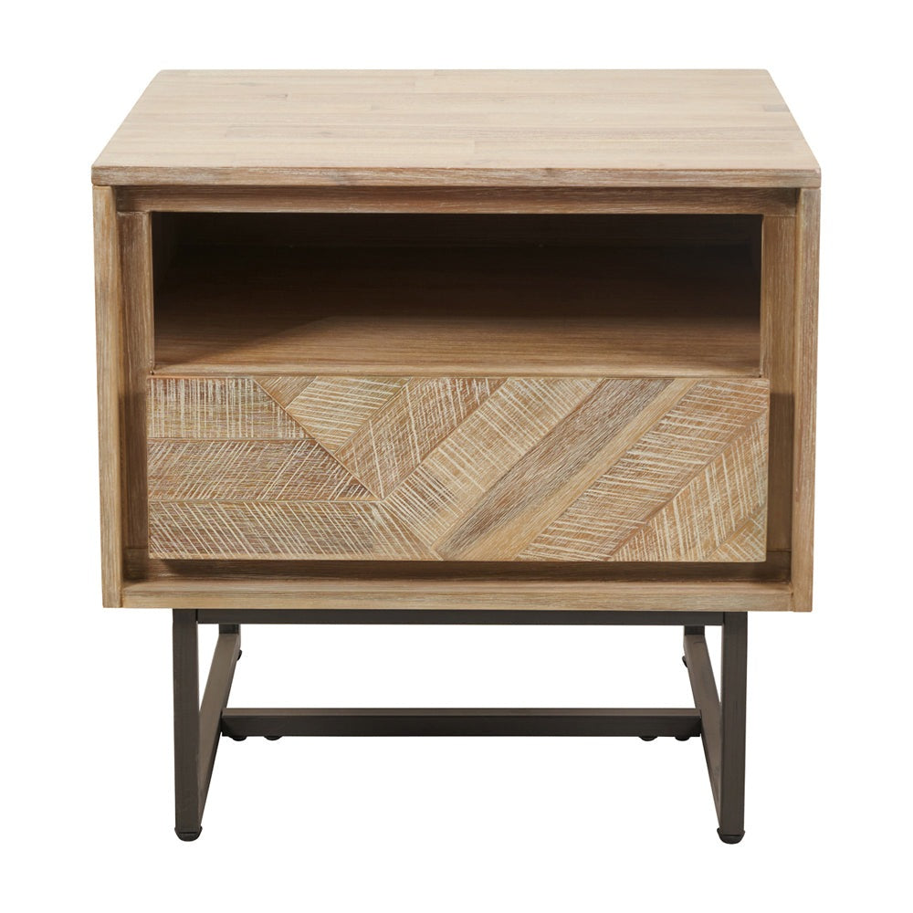 Olivia's Martha Acacia Wood Bedside Unit