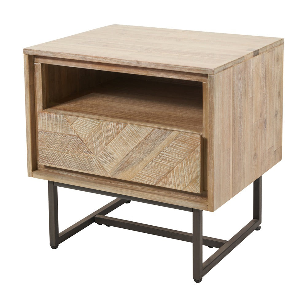 Olivia's Martha Acacia Wood Bedside Unit