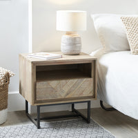 Olivia's Martha Acacia Wood Bedside Unit