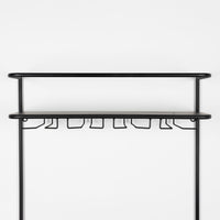 Olivia's Nordic Living Collection Guy Wall Wine Shelf in Black