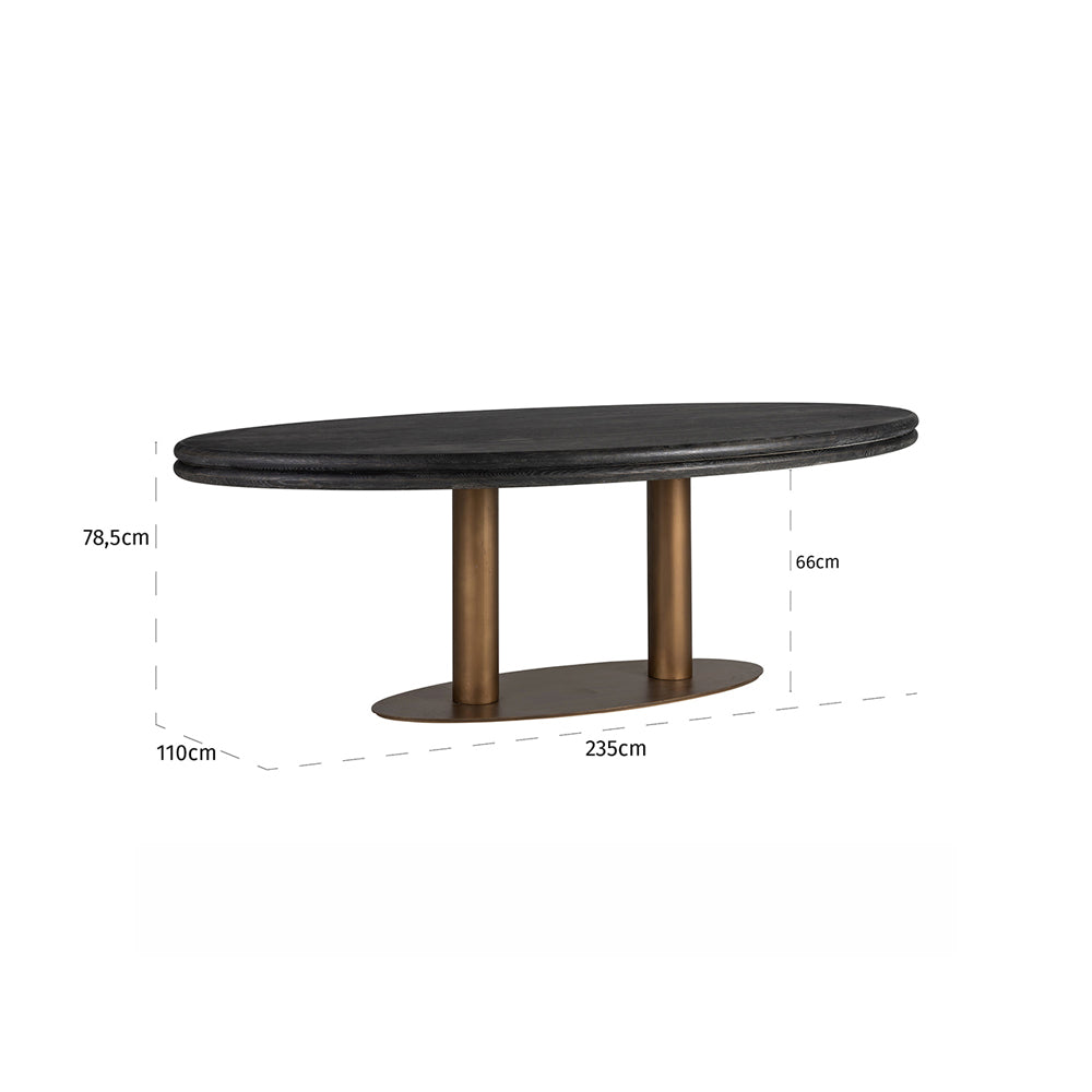 Richmond Macaro Oval Dining Table