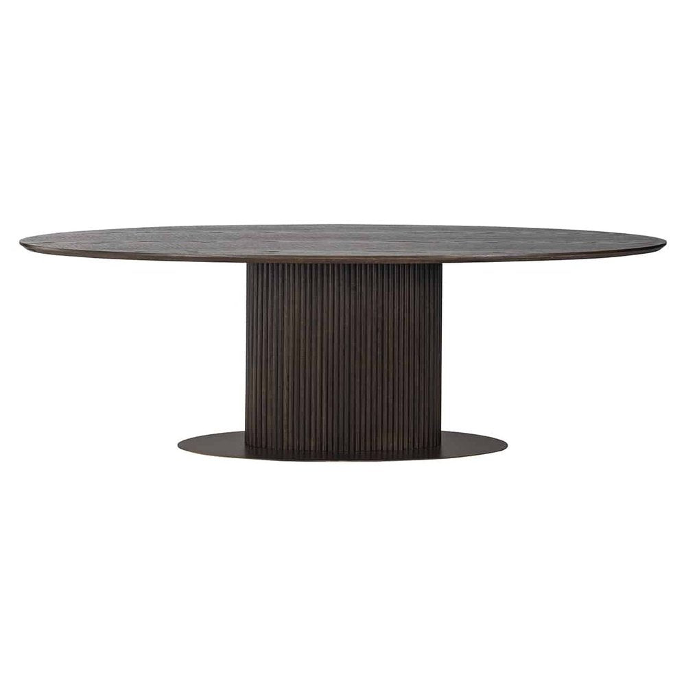  Richmond-Richmond Luxor Oval Dining Table in Brown-Brown 029 