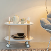 Olivia's Nordic Living Collection - Canute Trolley in White