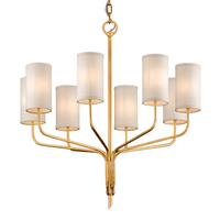 Hudson Valley Lighting Juniper Chandelier in Textured Gold Leaf