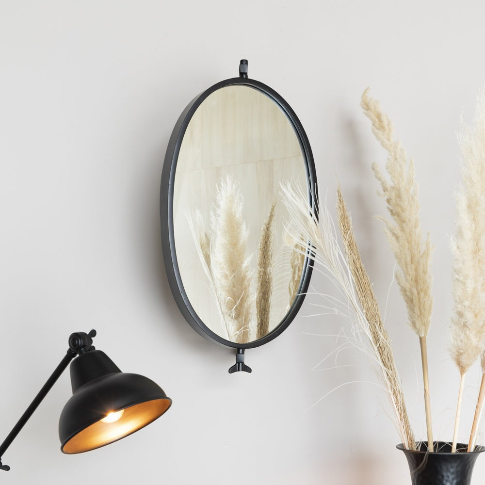 Olivia's Nordic Living Collection - Lasse Wall mirror in Black