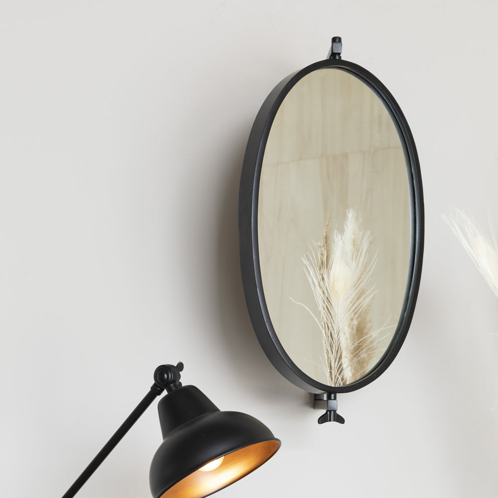 Olivia's Nordic Living Collection - Lasse Wall mirror in Black