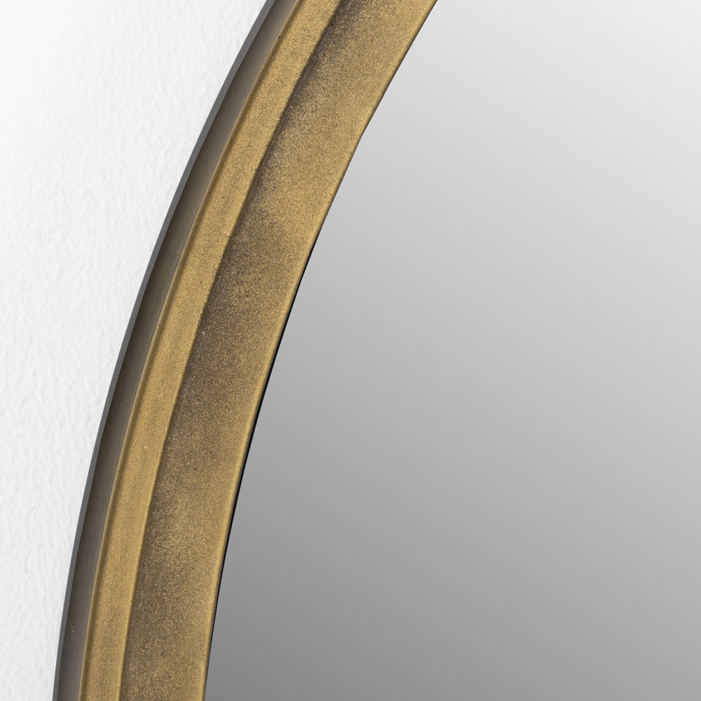 Olivia's Nordic Living Collection - Mo Oval Mirror in Antique Brass