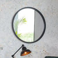 Olivia's Nordic Living Collection - Mo Round Mirror in Black