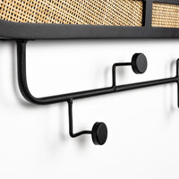 Olivia's Nordic Living Collection Ada Mirror Coat Rack in Black & Beige