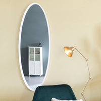 Olivia's Nordic Living Collection Mia Oval Large Wall Mirror in White