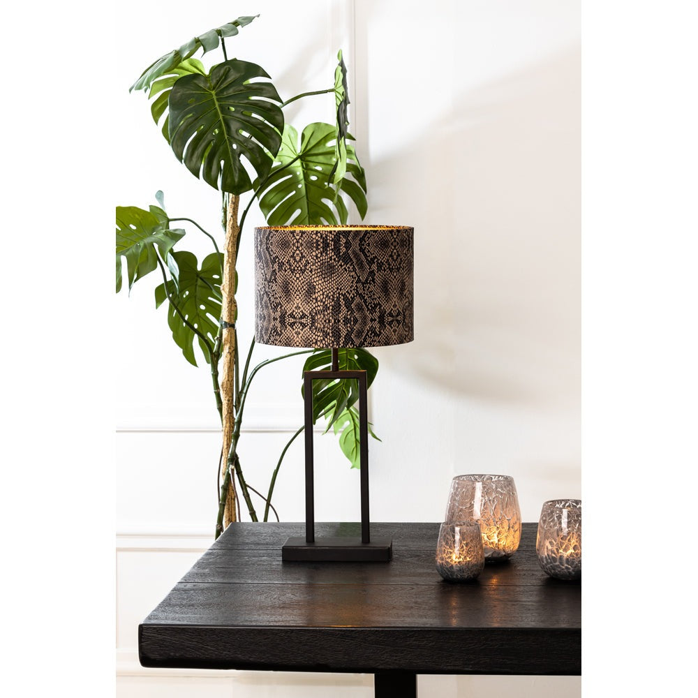 Light & Living Shiva Table Lamp Base Matt Black