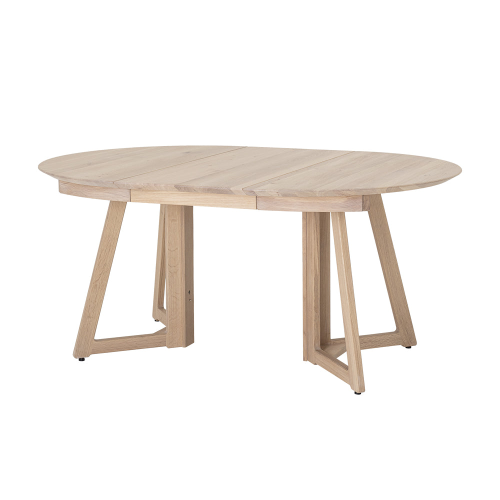 Owen Extending Round Dining Table Natural Oak Olivia s Owen Extending Round Dining Table Natural Oak Olivia s