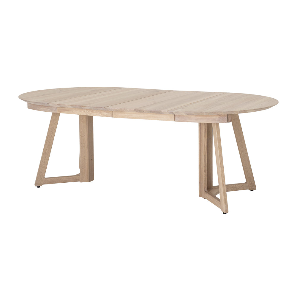 Owen Extending Round Dining Table - Natural Oak Bloomingville 3