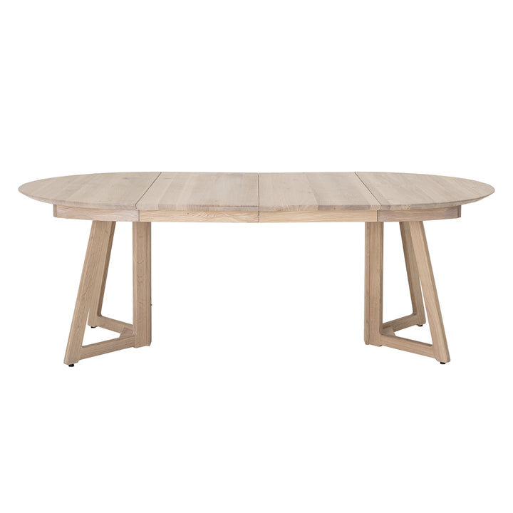Owen Extending Round Dining Table - Natural Oak Bloomingville 4