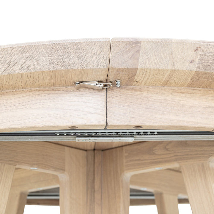 Owen Extending Round Dining Table - Natural Oak Bloomingville 8