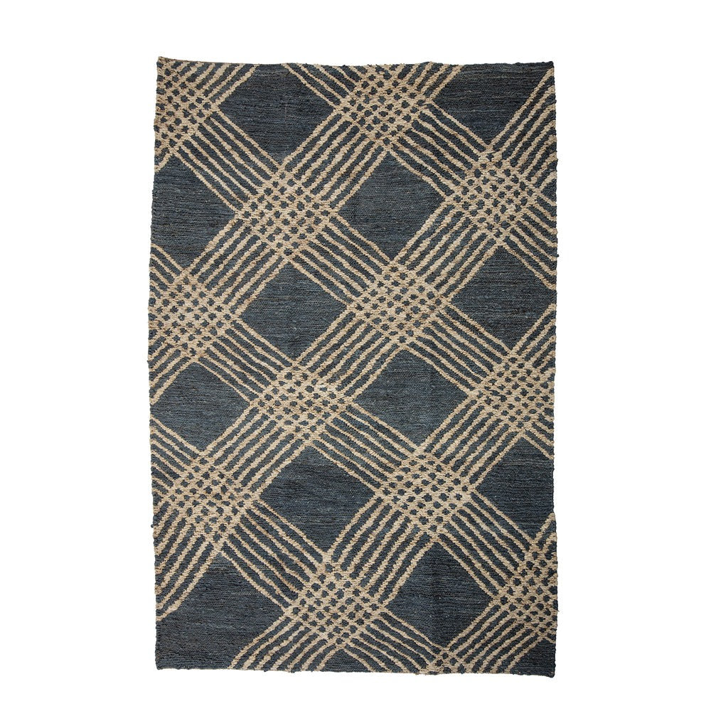 Cat Natural Jute Rug - Black Bloomingville 1