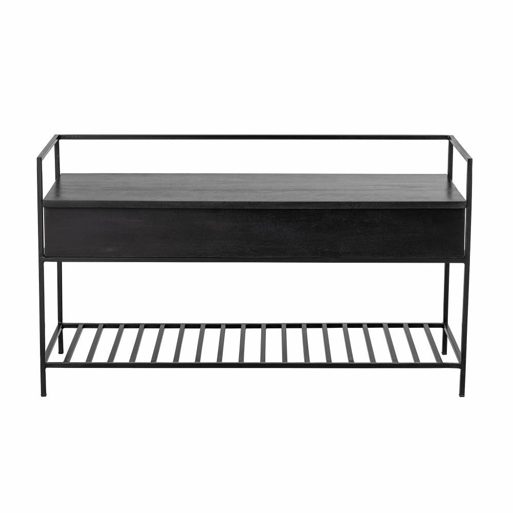 Bloomingville Abelone Bench in Black Mango Wood