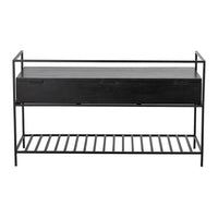 Bloomingville Abelone Bench in Black Mango Wood