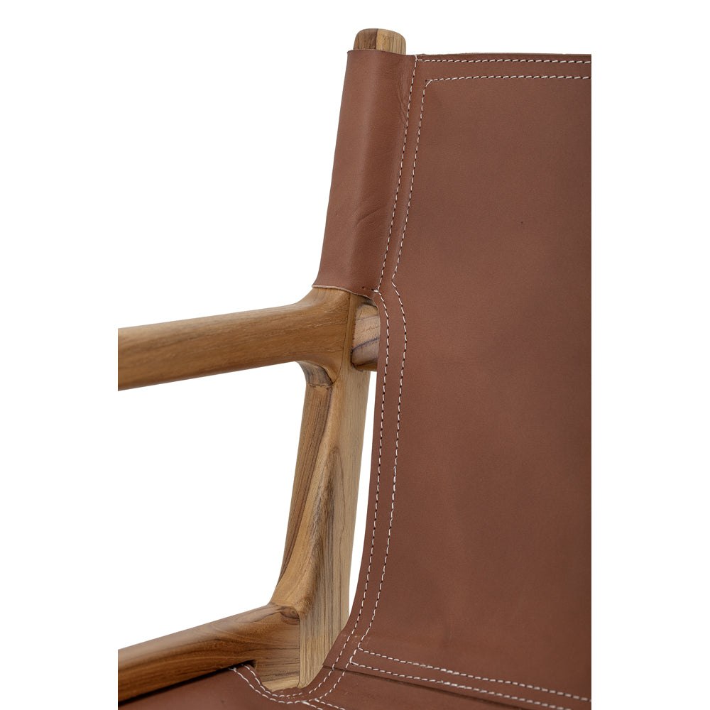 Ollie Lounge Chair - Brown Bloomingville 8