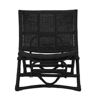 Bloomingville Baz Rattan Lounge Chair in Black