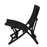 Bloomingville Baz Rattan Lounge Chair in Black