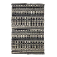 Bloomingville Joob Wool Rug in Black