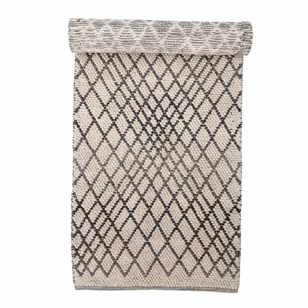 Bloomingville Kaya Rug in Grey Wool