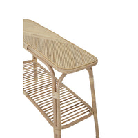 Bloomingville Thenna Console Table in Natural Rattan