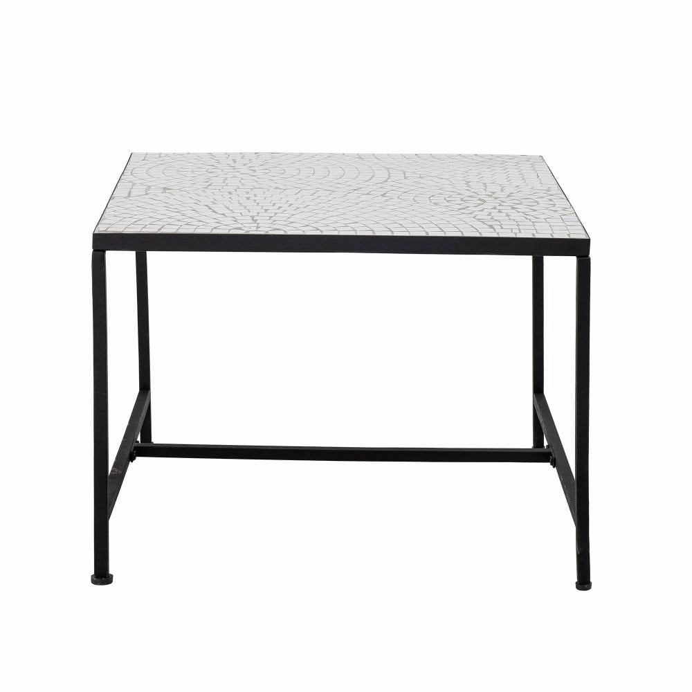 Niah Square Coffee Table - White Stone Bloomingville 1