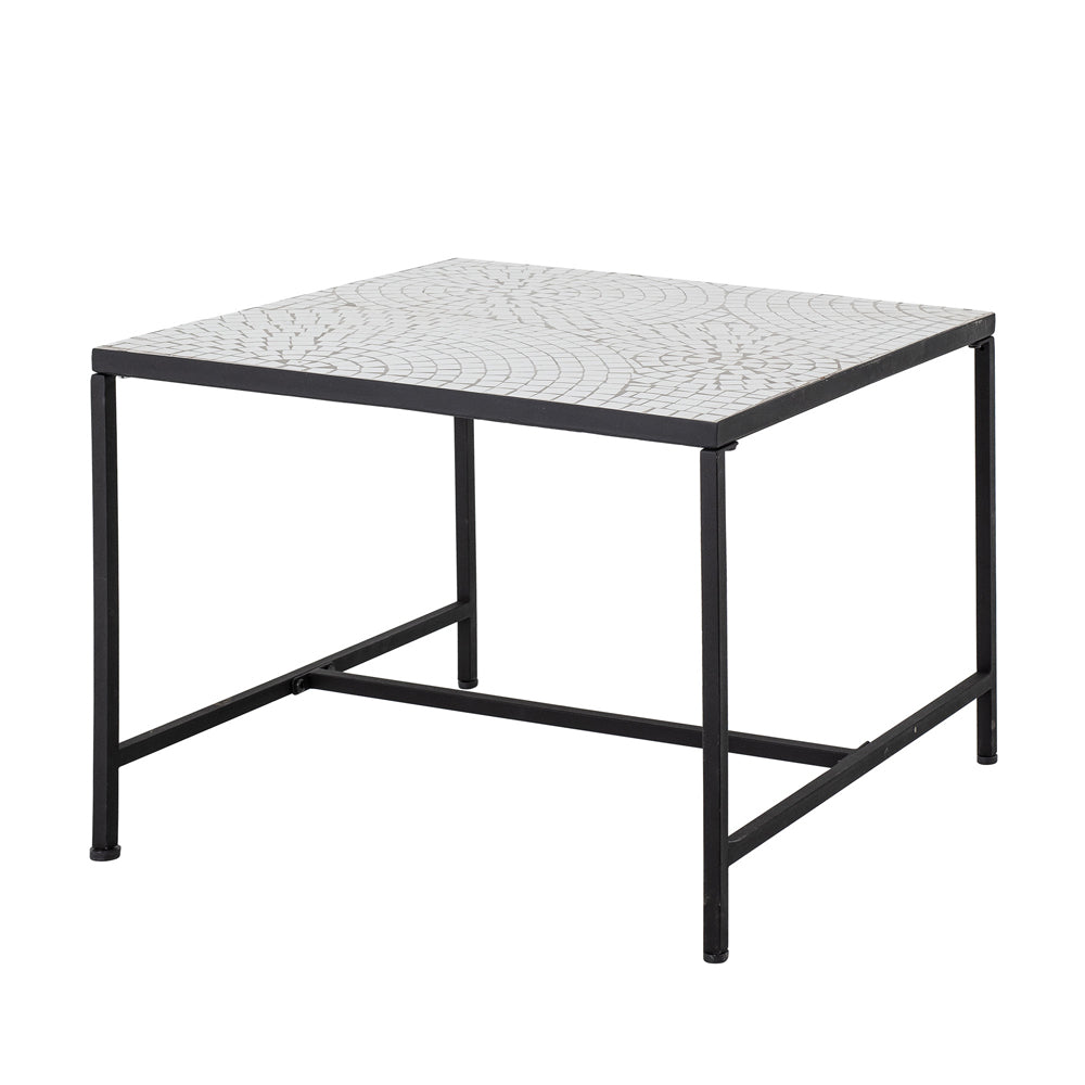 Niah Square Coffee Table - White Stone Bloomingville 2