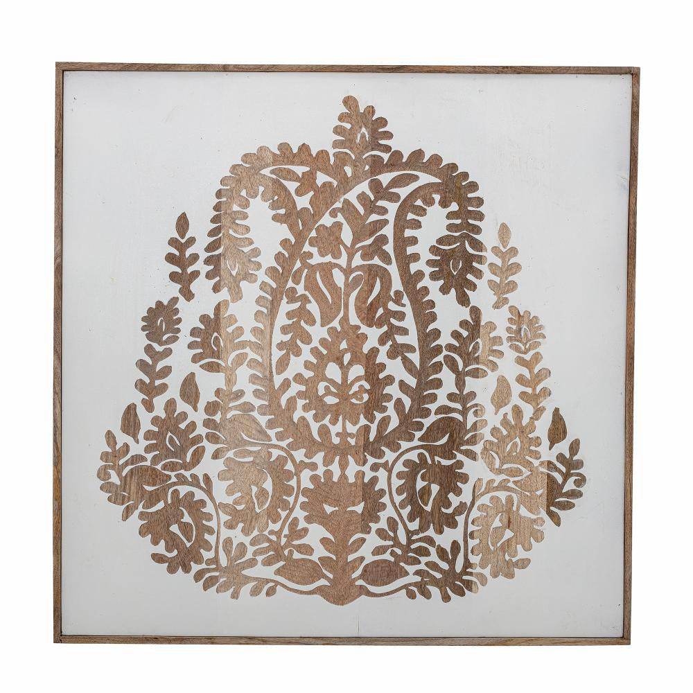 Bloomingville Nevil Wall Decor in White Mango Wood