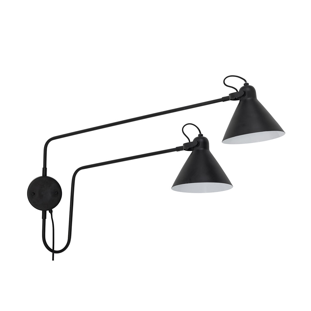 Bloomingville Felicity Wall Lamp in Black Metal